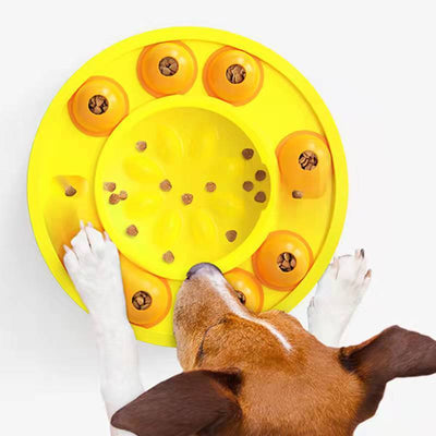 Dog Pets Puzzle Toys Slow Feeder Interactive Increase Puppy IQ Food Dispenser Slowly Eating NonSlip Bowl Pet Dogs Training Game Pet Supplies