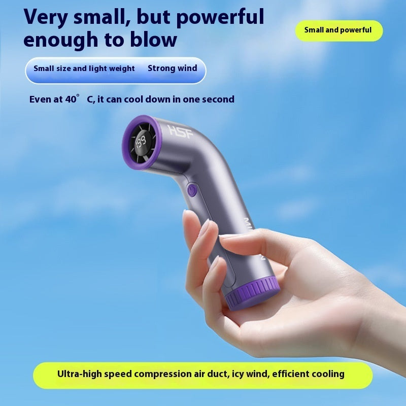 High-speed Portable Fan Little Turbine Digital Display