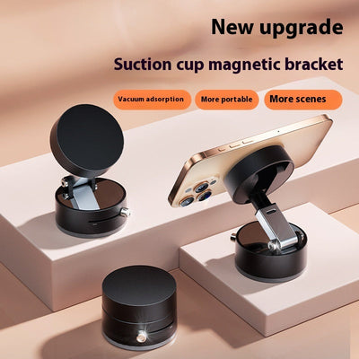 Foldable Magnetic Vacuum Car Phone Holder