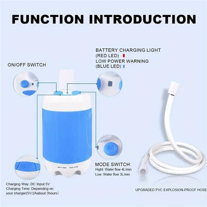 Outdoor Camping Shower Portable Electric Shower Gadgets Waterproof