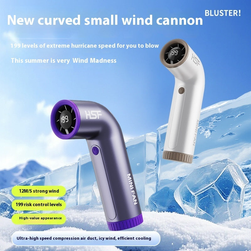 High-speed Portable Fan Little Turbine Digital Display