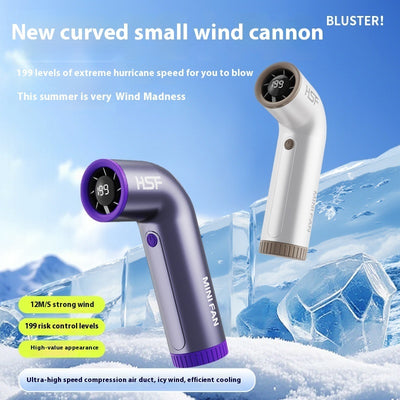 High-speed Portable Fan Little Turbine Digital Display