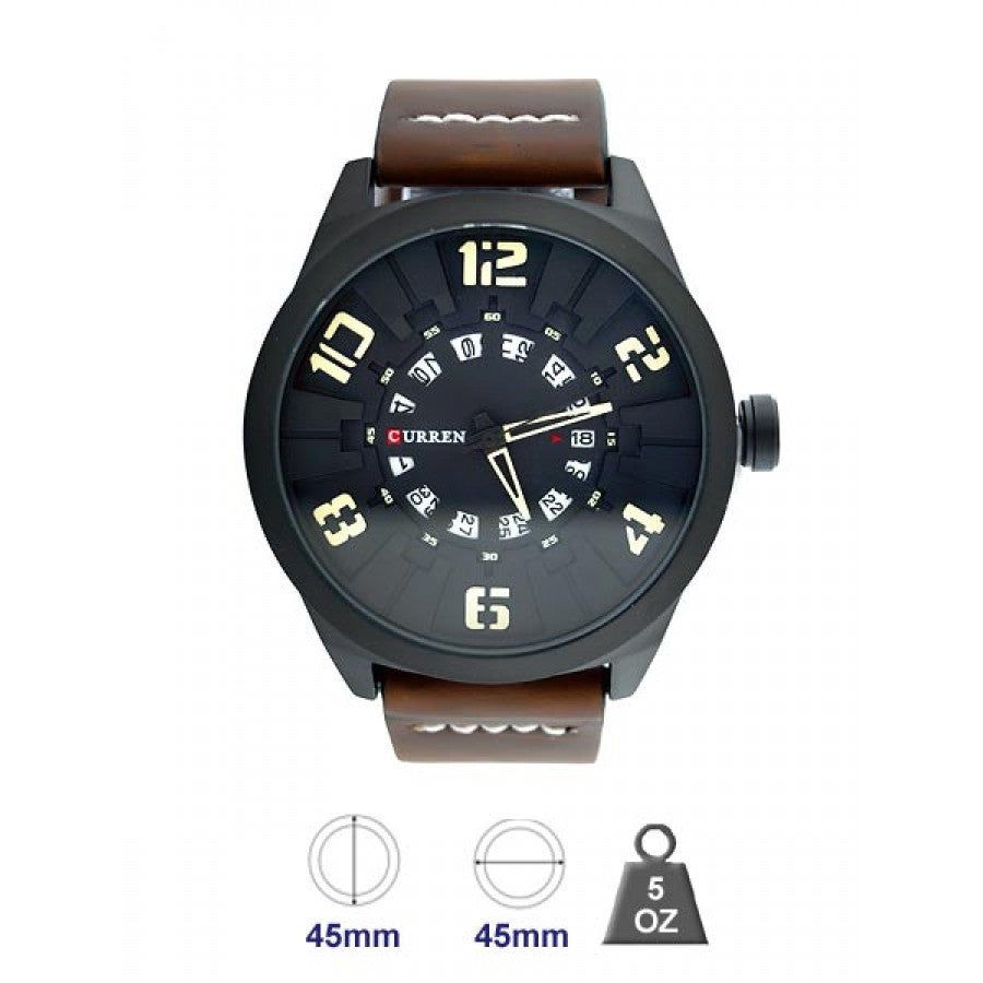 CUO Leather Band Watch for Men