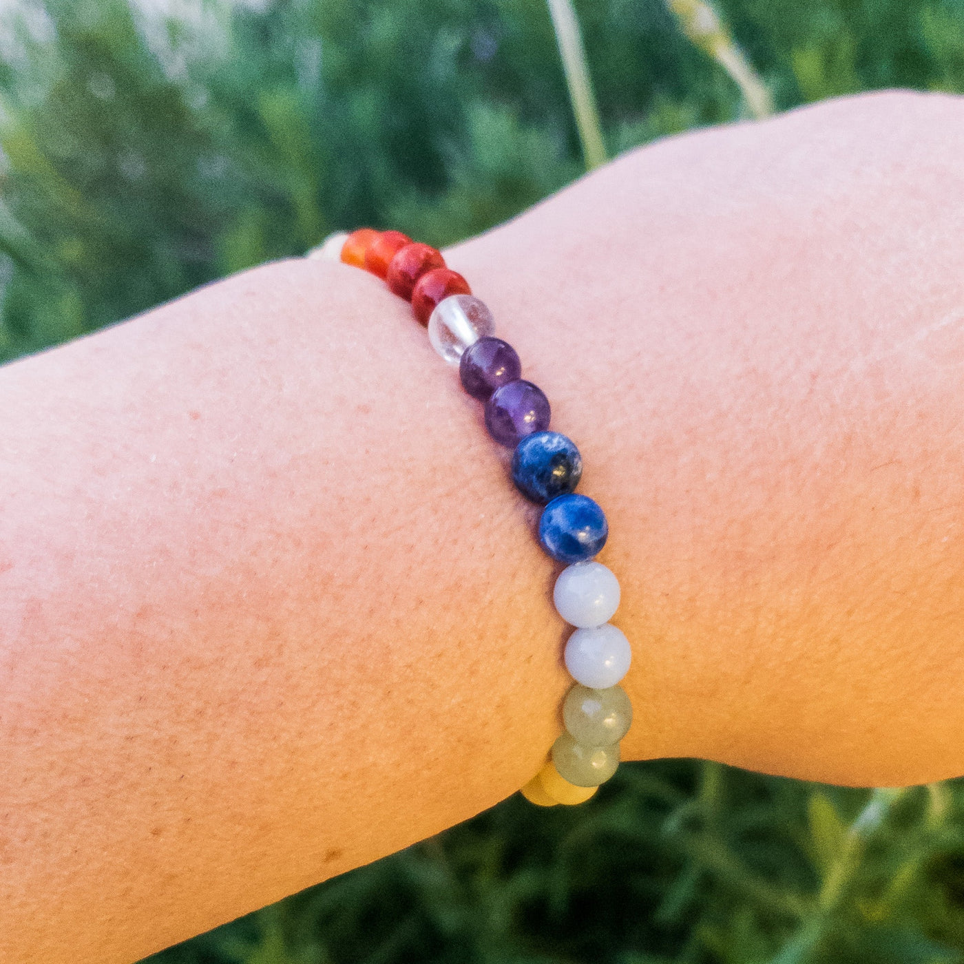 7 Chakras Stone Beads Bracelet