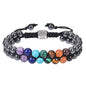 Fashion Jewelry 6mm 7 Chakra Stone Bead Yoga Meditation Bracelet