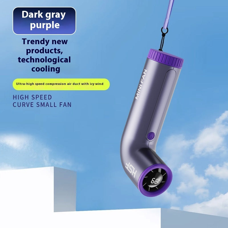 High-speed Portable Fan Little Turbine Digital Display