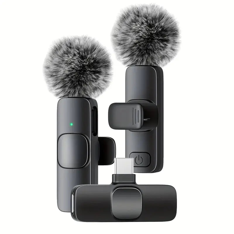 Professional Wireless Lavalier Microphone – Omnidirectional Clip-On