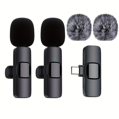 Professional Wireless Lavalier Microphone – Omnidirectional Clip-On