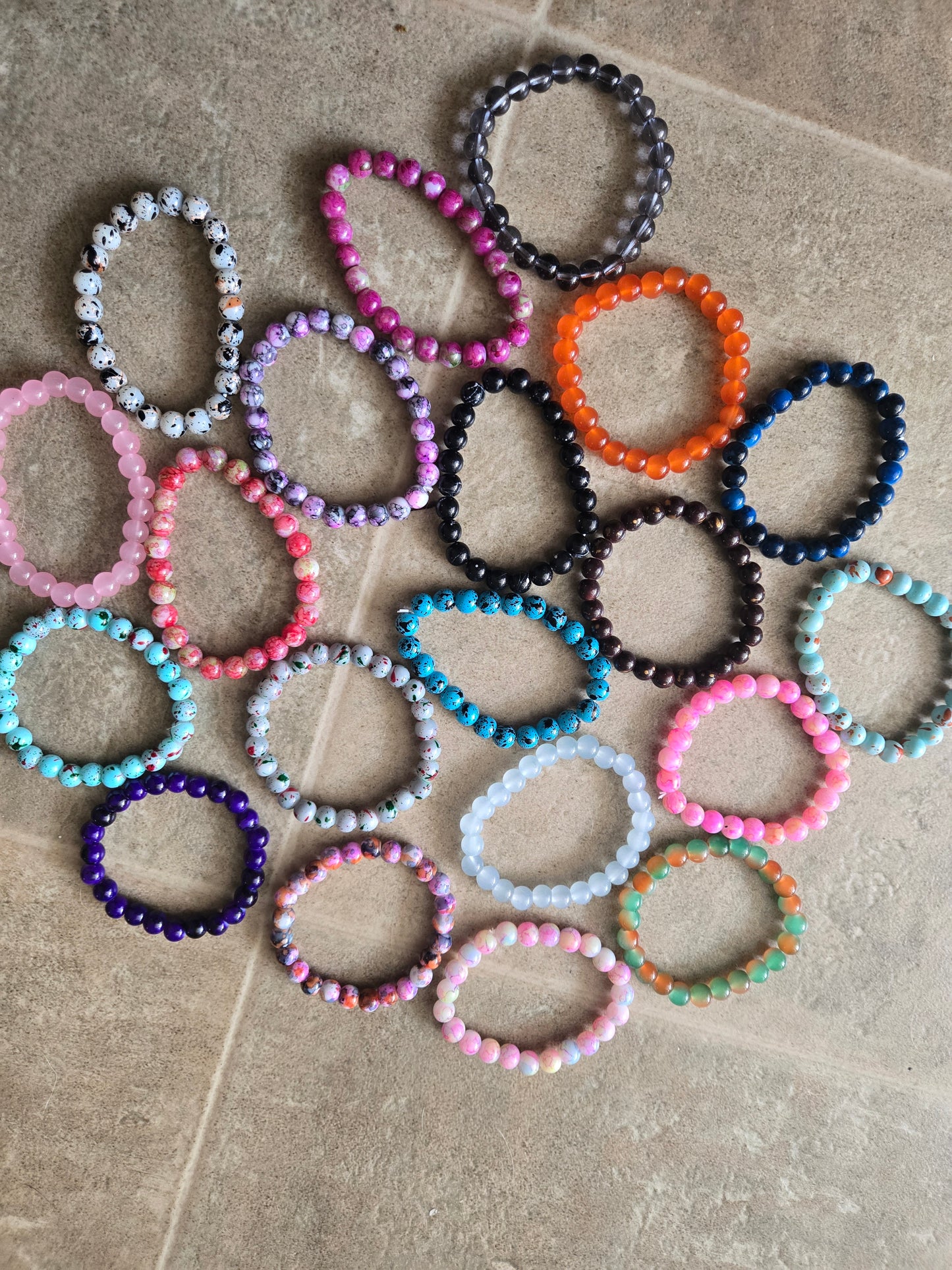 Natural Healing Stone Bracelet 8mm