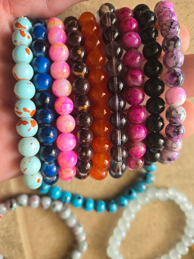 Natural Healing Stone Bracelet 8mm