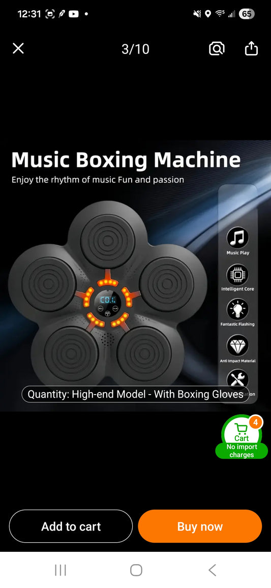 Smart Musical Boxing Machine